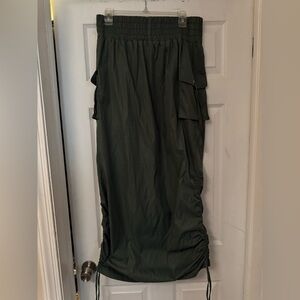 Fashion Nova Dark Green Maxi Skirt